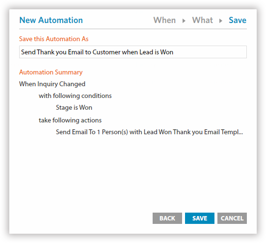 Condition based Automation