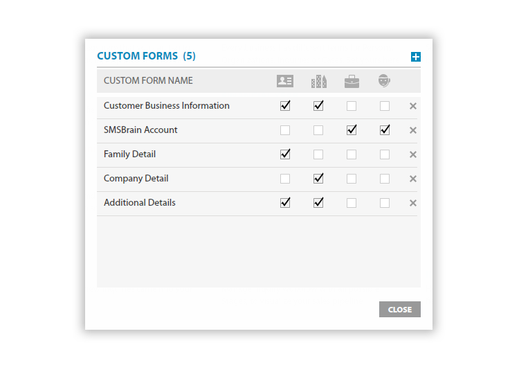 Add Custom Forms